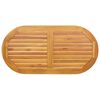 vidaXL Plateau de table Huile Naturelle 110 x 55 x 2 cm