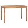 vidaXL Table &agrave; d&icirc;ner de jardin 120x70x77 cm Bois de teck solide