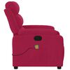vidaXL Fauteuil de massage inclinable rouge bordeaux velours