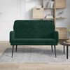 vidaXL Banc Vert fonc&eacute; 108x79x79 cm Velours