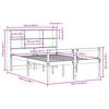 vidaXL Lit biblioth&egrave;que sans matelas 120x190 cm bois de pin massif