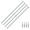 vidaXL Grille r&eacute;glable de s&eacute;curit&eacute; de fen&ecirc;tres et 4 barres 1000-1500mm