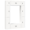 vidaXL Ensemble de meubles TV 8 pcs Blanc Bois d'ing&eacute;nierie