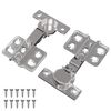 vidaXL Charni&egrave;re 2 pc Nickel 85 x 52,5 x 9,5 mm Fer