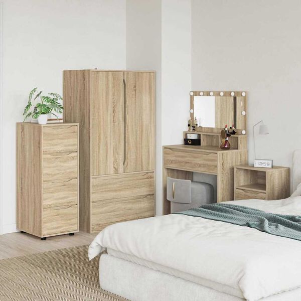vidaXL Armoire de rangement Ch&ecirc;ne Sonoma 40 x 48 x 105 cm