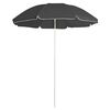 vidaXL Parasol de jardin avec m&acirc;t en acier anthracite 180 cm
