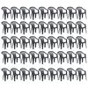 vidaXL Chaises empilables de jardin 45 pcs Plastique Anthracite