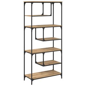 vidaXL Biblioth&egrave;que 6 niveaux 81 x 36 x 176 cm Bois d'ing&eacute;nierie