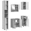 vidaXL Ensemble de mobilier de salle de bain 5 pc Gris Sonoma