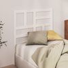 vidaXL T&ecirc;te de lit Blanc 106x4x104 cm Bois massif de pin