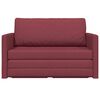 vidaXL Canap&eacute;-Lit 110cm Bordeaux tissu