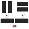 vidaXL Ensemble meuble TV 6 pcs Ch&ecirc;ne noir 100 x 30 x 30 cm