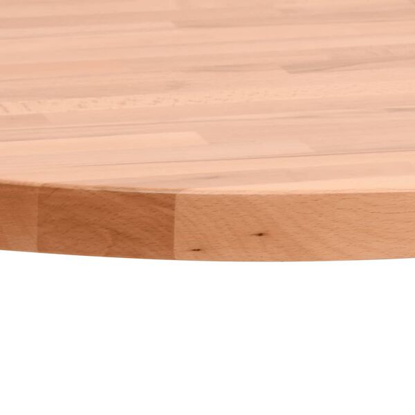 vidaXL Dessus de table Ø40x1,5 cm rond bois massif de hêtre