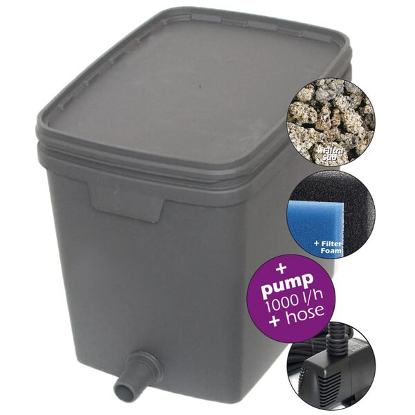 Velda Filtre pour bassin 20 L avec pompe 1000 L 146037