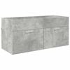 vidaXL Armoire d'&eacute;vier Gris b&eacute;ton Bois d'ing&eacute;nierie