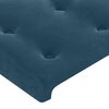 vidaXL T&ecirc;tes de lit 2 pcs Bleu fonc&eacute; 90x5x78/88 cm Velours