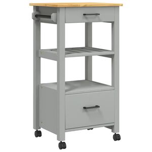 vidaXL Chariot de cuisine MONZA 48x40x88,5 cm bois massif de pin