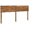 vidaXL T&ecirc;te de lit en bois brut ROSTOCK Naturel 180 cm