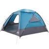 vidaXL Tente en d&ocirc;me avec housse imperm&eacute;able amovible 8 personne Bleu