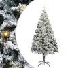 vidaXL Sapin de No&euml;l artificiel Blanc 180 cm PVC, Acier et Plastique
