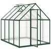 vidaXL Serre avec cadre de base vert 224x169x195 cm aluminium