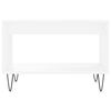 vidaXL Table basse blanc 60x50x40 cm bois d'ing&eacute;nierie