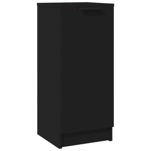 vidaXL Buffet noir 30x30x70 cm bois d'ing&eacute;nierie