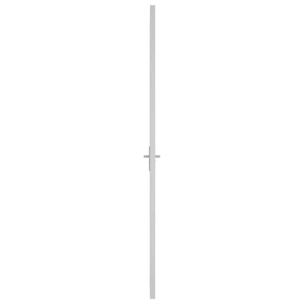 vidaXL Porte intérieure 76x201,5 cm Blanc Verre ESG et aluminium