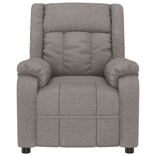 vidaXL Fauteuil inclinable Taupe Tissu