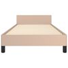 vidaXL Cadre de lit sans matelas cappuccino 90x190 cm similicuir