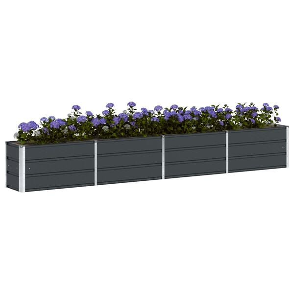 vidaXL Jardini&egrave;re Anthracite 320 x 40 x 45 cm Acier