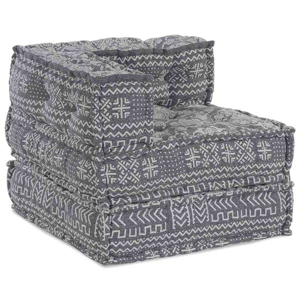 vidaXL Canap&eacute; d'angle modulable Gris clair 70 x 70 x 56 cm tissu