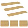 vidaXL Tapis d'escalier 15 pc 76 x 20 cm Beige Polyester Rectangulaire