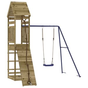 vidaXL Aire de jeux d'ext&eacute;rieur bois de pin impr&eacute;gn&eacute;