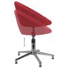 vidaXL Chaises pivotantes &agrave; manger lot de 6 rouge bordeaux tissu