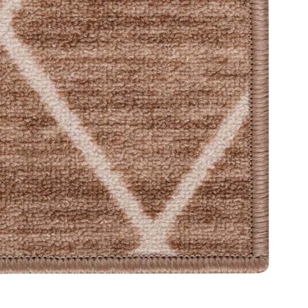 vidaXL Tapis de couloir Marron clair 80x100 cm