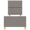 vidaXL Cadre de lit avec tête de lit Taupe 80 x 200 cm tissu