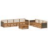 vidaXL Ensemble de canap&eacute;s d'ext&eacute;rieur 8 pc Naturel