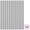 vidaXL Manchons en mousse pour poteau de trampoline 12 pcs 92,5cm Gris