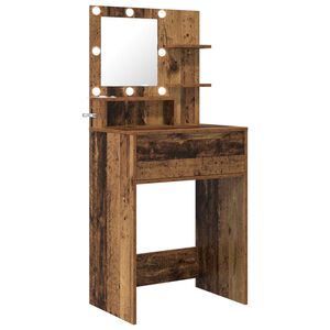 vidaXL Tables de maquillage pour chambre Bois Ancien Bois d'ing&eacute;nierie