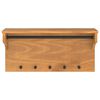 vidaXL Porte-manteau mural SANDNES 87x30x42 cm bois massif pin