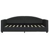 vidaXL Lit de jour avec matelas noir 90x190 cm tissu
