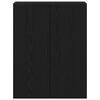 vidaXL Meuble mural Ch&ecirc;ne noir 69,5 x 34 x 90 cm Bois d'ing&eacute;nierie