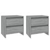 vidaXL Tables de chevet 2 pcs sonoma gris 45x34,5x44,5 cm