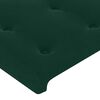 vidaXL Cadre de lit sans matelas vert fonc&eacute; 100x200 cm velours