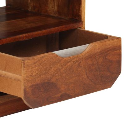 vidaXL Table de chevet avec tiroir 2 pcs Bois de Sesham 40 x 30 x 50cm