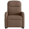 vidaXL Fauteuil inclinable de massage &eacute;lectrique Marron Tissu