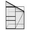 vidaXL Serre Anthracite Aluminium 5,24 m&sup3;