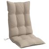 vidaXL Coussins de chaise à dossier haut lot de 6 taupe tissu oxford
