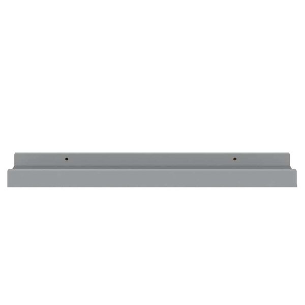 vidaXL &Eacute;tag&egrave;res &agrave; rebord pour cadre photo 2 pcs Gris 40x9x3 cm MDF